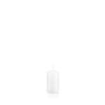 Laternenkerze MAEVA, Stumpen, weiß, 10cm, Ø5cm, 23h - Made in Germany