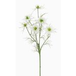 Künstlicher Schwarzkümmel Zweig SEVIN, weiß-grün, 65cm, Ø6-7cm