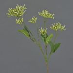 Kunst Hartriegel Zweig JOSIA mit Knospen, hellgrün, 50cm, Ø4-7cm
