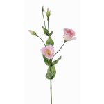 Künstliche Lisianthus JUDIKA, rosa-weiß-grün, 70cm, Ø6-7cm