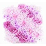 Pfingstrose Dahlie Hortensie Deko Matte EVOLET, rosa, 30x30cm
