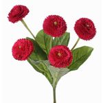 Bellis künstlich HEIKE auf Steckstab, pink, 25cm, Ø4,5cm