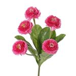 Bellis künstlich HEIKE auf Steckstab, rosa, 25cm, Ø4,5cm
