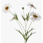 Gänseblümchen künstlich NAROA, weiß, 80cm, Ø7-9cm