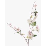 Künstlicher Zierpfirsich Zweig CAMILLES, rosa-weiß, 80cm