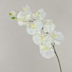 Große Kunstblume Phalaenopsis Orchideen Zweig ANAT, weiß, 95cm, Ø9-11,5cm