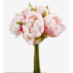 Pfingstrosen Strauß künstlich WILO, rosa, 25cm, Ø17cm