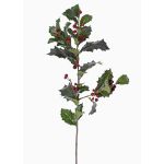 Künstlicher Ilexzweig TIBAR mit Beeren, grün, 75cm
