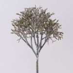Kunst Pinienzweig PEER, gefroren, grün-grau, 50cm