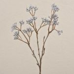 Unechter Scheinbeeren Zweig BENZO mit Beeren, Glitzer, silber, 40cm