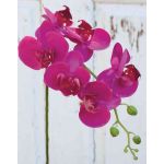 Phalaenopsis Orchideenzweig künstlich OPHELIA, pink, 80cm, Ø8-9cm