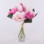 Magnolien Kunstblumenstrauß KAYLE, rosa-pink, 30cm, Ø25cm