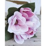 Magnolien Kunstblumenstrauß KAYLE, rosa-pink, 30cm, Ø25cm