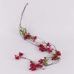 Deko Holunderbeeren Girlande CHAMBAL mit Früchten, rot, 140cm