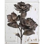 Künstlicher Kamelien Zweig Kunststoffschaum RANIA, braun, 95cm, Ø18-22cm