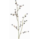 Künstlicher Zweig Stirlingia latifolia COLLAN, schwarz-weiß, 75cm, Ø1cm