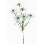 Künstlicher Schwarzkümmel Zweig SEVIN, hellblau-grün, 65cm, Ø6-7cm