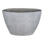 Keramik Topf für Orchideen RODISA, oval, betongrau, 32x14,5x22,5cm