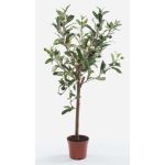 Künstlicher Olivenbaum ALBERTO, Echtstamm, mit Früchten, 65cm