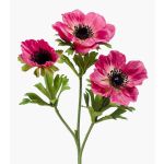 Kunstblume Windröschen RUBINA, pink, 55cm, Ø4-10cm