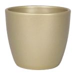 Keramik Blumentopf TEHERAN BASAR, gold-matt, 17cm, Ø19,5cm
