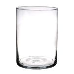 Zylinder Vase SANYA EARTH, Glas, klar, 25cm, Ø18cm