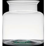 Glas Windlicht KARIN EARTH, recycelt, klar, 19cm, Ø19cm