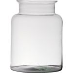 Deko Glasvase KARIN EARTH, recycelt, klar, 25cm, Ø19cm