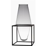 Bodenvase aus Glas CHINAJA mit Metallständer, klar, 61cm, Ø29cm
