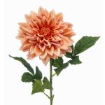 Kunstblume Dahlie ZELRAN, aprikose, 70cm, Ø15cm