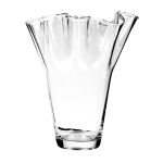 Blumenvase JODY EARTH aus Glas, transparent, 30cm, Ø21cm