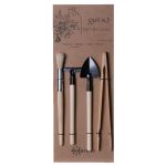 Terrarien Werkzeugset MARJANNE für Flaschengarten, handgefertigt, Holz-Metall, 13x34cm