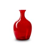 Glasflasche LOUKINS aus Eco Glas, rot, 35cm, Ø23cm