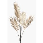Kunst Goldfruchtpalmen Zweig LARMO, metallic-gold, 115cm