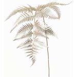 Künstlicher Zweig Schwertfarn NALFHY, metallic-silber-gold, 80cm