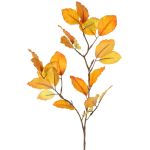 Deko Zweig Buche LOPERDY, gelb-orange, 70cm