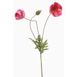 Deko Zweig Mohnblume SCHUNRA, rosa, 75cm