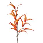 Künstlicher Eukalyptus Zweig EUSEBIOS, orange-gelb, 100cm