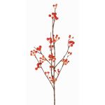 Künstlicher Schneebeeren Zweig HARMONIA, Beeren, orange, 80cm