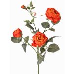Rosenzweig künstlich DIAMANTIS, orange, 70cm, Ø5-8cm