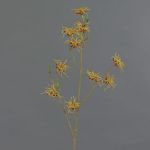 Künstlicher Zaubernuss Zweig XYLA, Blüten, orange-gelb, 70cm, Ø6cm