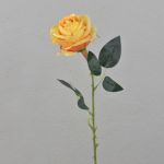 Künstliche Rose ELEAZAR, orange, 65cm, Ø9cm