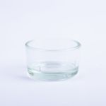 Halter für Teelicht TAMIO aus Glas, klar, 2,5cm, Ø4,2cm