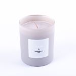 Duft Wachskerze MIREYA im Glas, Fireside, grau, 9,3cm, Ø7,9cm, 35h