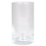 Blumen Zylinder Vase SANYA OCEAN aus Glas, klar, 15cm, Ø8,5cm