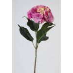 Textilblume Hortensie ANGELINA, pink-gelb, 70cm, Ø23cm