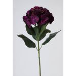Textilblume Hortensie ANGELINA, dunkelviolett, 70cm, Ø23cm