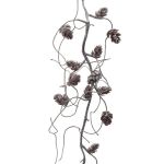 Kunst Zapfengirlande Tanne ZEBRO, natur, 120cm