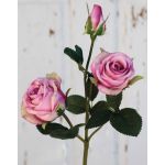 Textil Rose DELILAH, rosa, 55cm, Ø6cm