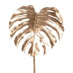 Kunstblatt Philodendron Monstera Deliciosa MENKIS, metallic-gold, 90cm